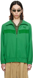 NEEDLES Green Fringe Track Jacket