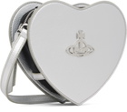 Vivienne Westwood Silver Louise Heart Crossbody Bag