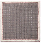 E.MARINELLA - 1971 Archive Printed Silk-Twill Pocket Square - Red