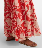 Poupette St Barth Havana crochet-trimmed floral maxi dress