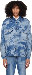 MSGM Blue Dreaming Denim Shirt