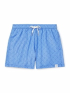 Altea - Straight-Leg Printed Swim Shorts - Blue