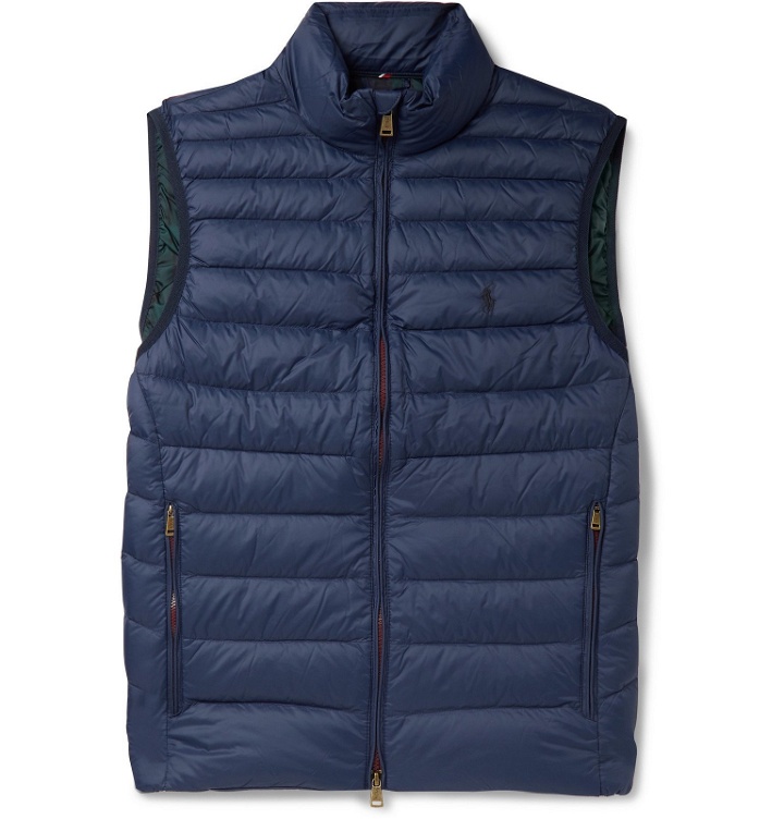 Photo: Polo Ralph Lauren - Reversible Quilted Shell Down Gilet - Blue