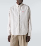 Ami Paris Striped cotton Oxford shirt