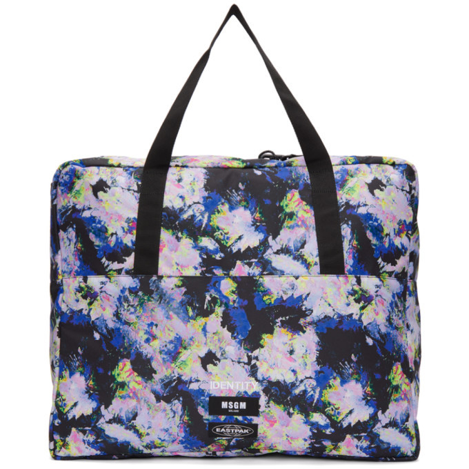 Photo: MSGM Multicolor Eastpak Edition Flowers Tote Bag