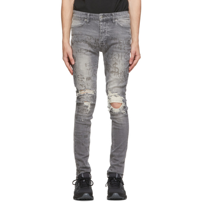 Photo: Ksubi Grey Van Winkle Scribbles Jeans