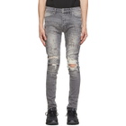 Ksubi Grey Van Winkle Scribbles Jeans