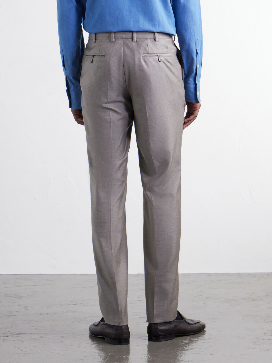 Brioni - Slim-Fit Wool-Gabardine Trousers - Gray