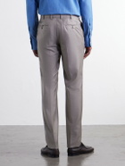 Brioni - Slim-Fit Wool-Gabardine Trousers - Gray
