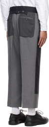 Thom Browne Gray Deconstructed Trousers