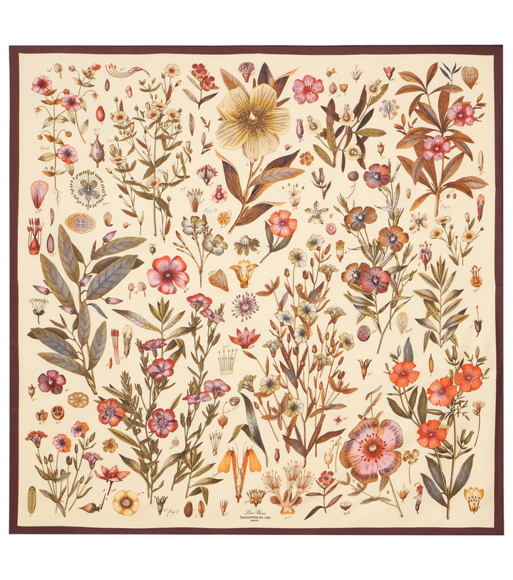 Photo: Loro Piana Enciclopedia Del Lino silk twill scarf
