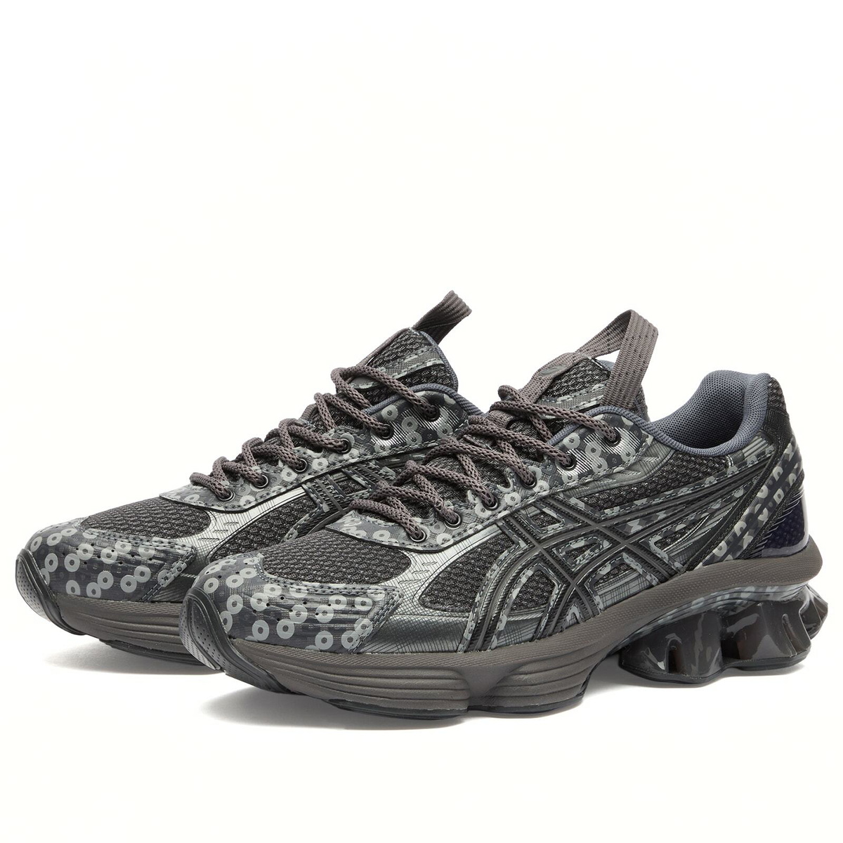 Asics US7-S Gel-Kenetic Fluent Sneakers in Obsidian Grey/Graphite Grey