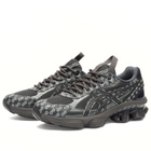 Asics US7-S Gel-Kenetic Fluent Sneakers in Obsidian Grey/Graphite Grey
