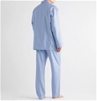 Zimmerli - Cotton-Jacquard Pyjama Set - Blue