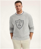 Brooks Brothers Men's Big & Tall Cotton French Terry Graphic Sweatshirt | Grey