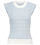 Philosophy di Lorenzo Serafini Striped cotton-blend top