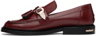 Toga Virilis Burgundy Tassels Loafers