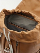 Brunello Cucinelli - Logo-Debossed Full-Grain Leather Backpack