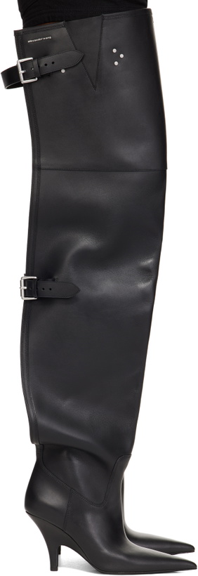 Photo: Alexander Wang Black Diablo Open Back Boots