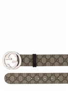 GUCCI - 4cm Gg Supreme Logo Coated Canvas Belt