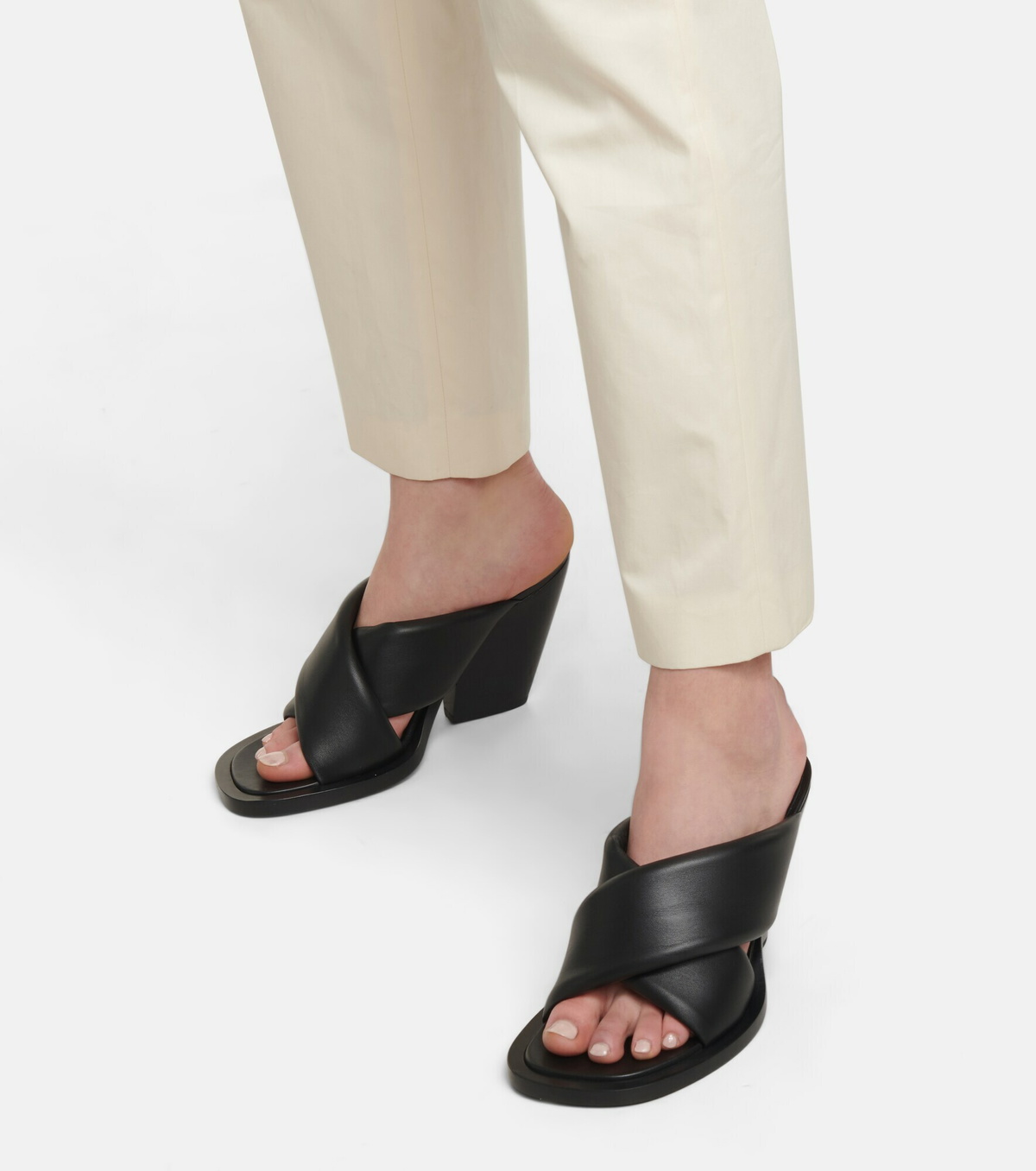 【Jil Sander】JS36046A15002101 LAPPA LEATHER SANDAL Jil Sander - Padded leather sandals Jil Sander