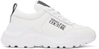 Versace Jeans Couture White Speedtrack Sneakers