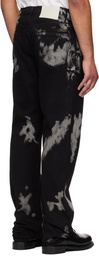 ALEXANDER DIGENOVA Black Bleach Straight Leg Jeans