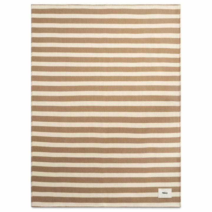 Photo: Tekla Fabrics Striped Lambswool Blanket in Hereford Stripes 