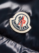 Moncler - Coutard Quilted Glossed-Shell Hooded Down Jacket - Blue