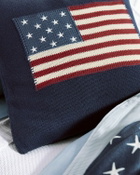 Polo Ralph Lauren Rl Flag Pillowcase 50 Cm X 50 Cm Blue Home Deco