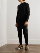 C.P. Company - Slim-Fit Ribbed Sea Island Cotton Sweater - Black