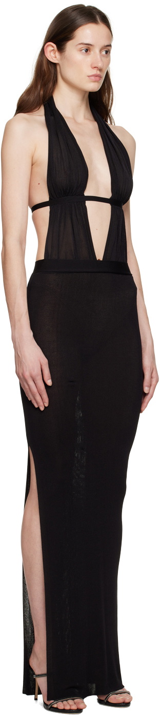 Aya Muse Black Soro Maxi Dress
