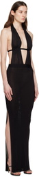Aya Muse Black Soro Maxi Dress