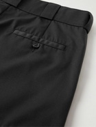 Palm Angels - Logo-Appliquéd Straight-Leg Gabardine Trousers - Black