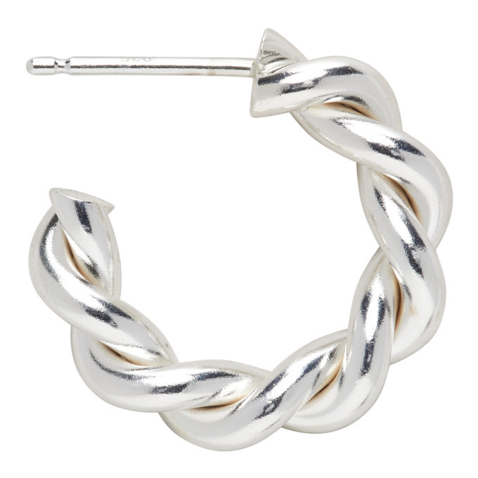 Photo: WWW.WILLSHOTT Silver Single Wire Twist Earring
