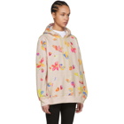 Acne Studios Bla Konst Pink Chewing Gum Print Grime Hoodie