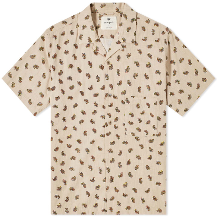 Photo: Snow Peak OG Cotton Poplin Paisley Shirt