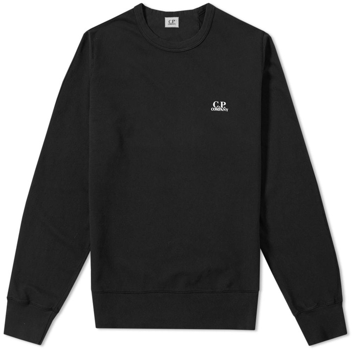 Photo: C.P. Company Print Logo Crew Sweat Black