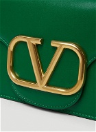 VLogo Small Shoulder Bag in Green