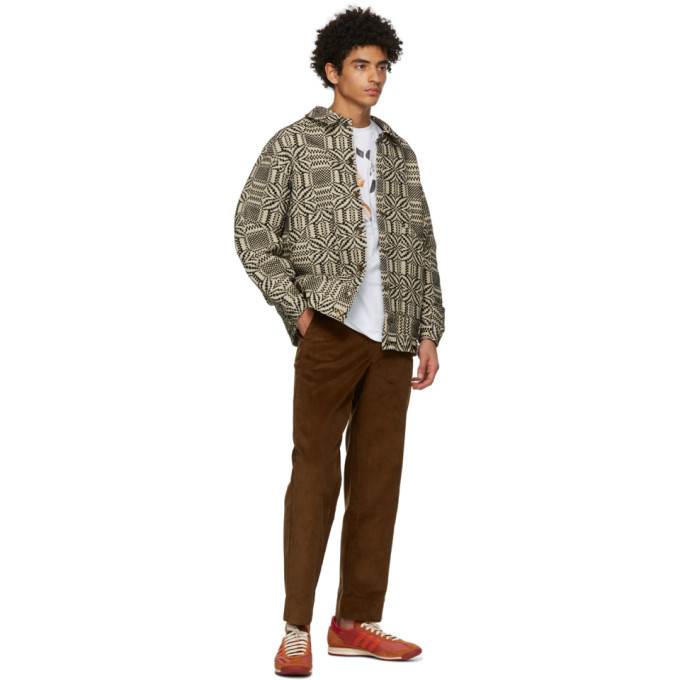 Bode Black and Beige Coverlet Jacket Bode 