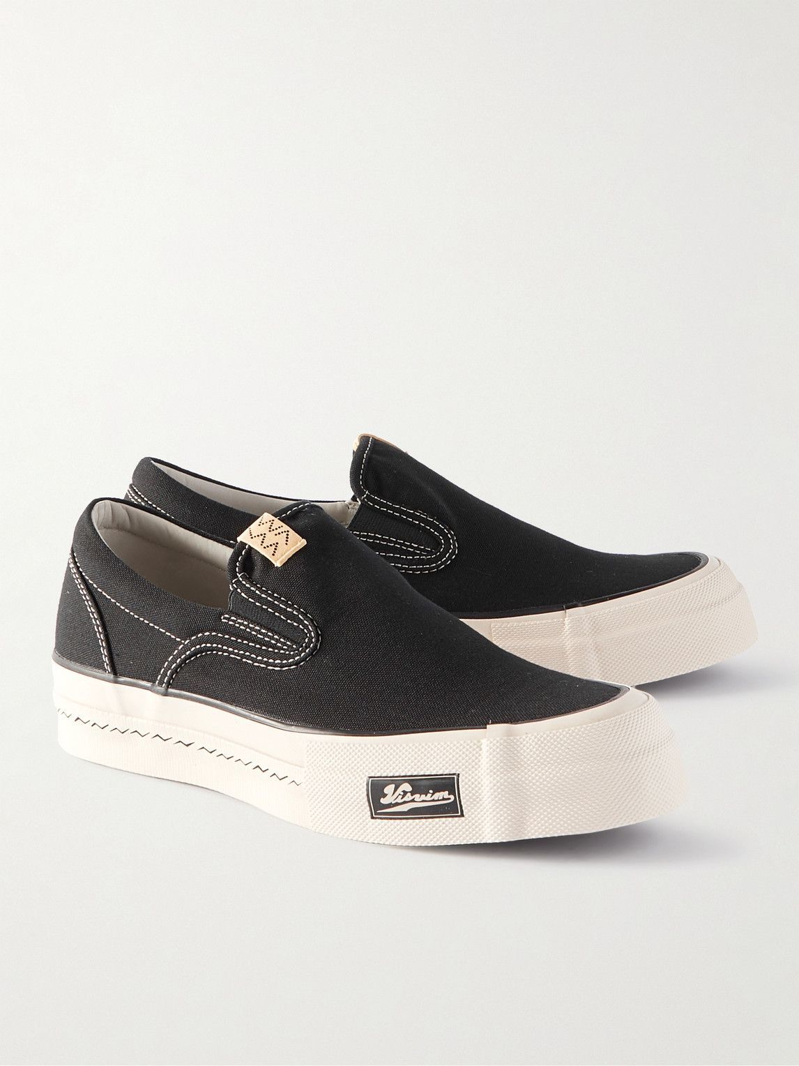 Visvim - Zahra Canvas Slip-On Shoes - Black Visvim