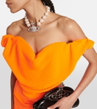 Vivienne Westwood Sunday off-shoulder crêpe corset top