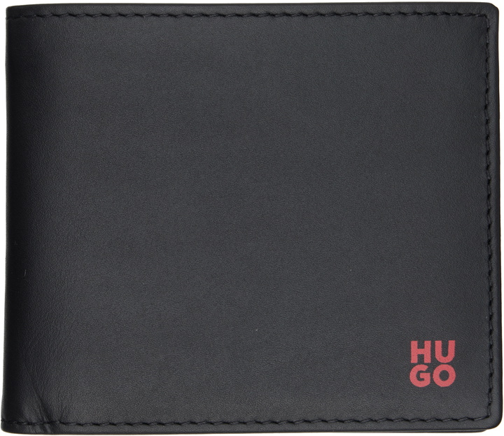 Photo: Hugo Black Stacked-Logo Wallet