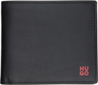 Hugo Black Stacked-Logo Wallet