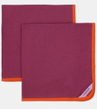 La DoubleJ Rainbow Raspberry Large set of 2 napkins
