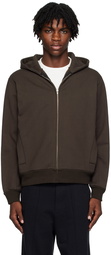 Lady White Co. Brown Zip Hoodie