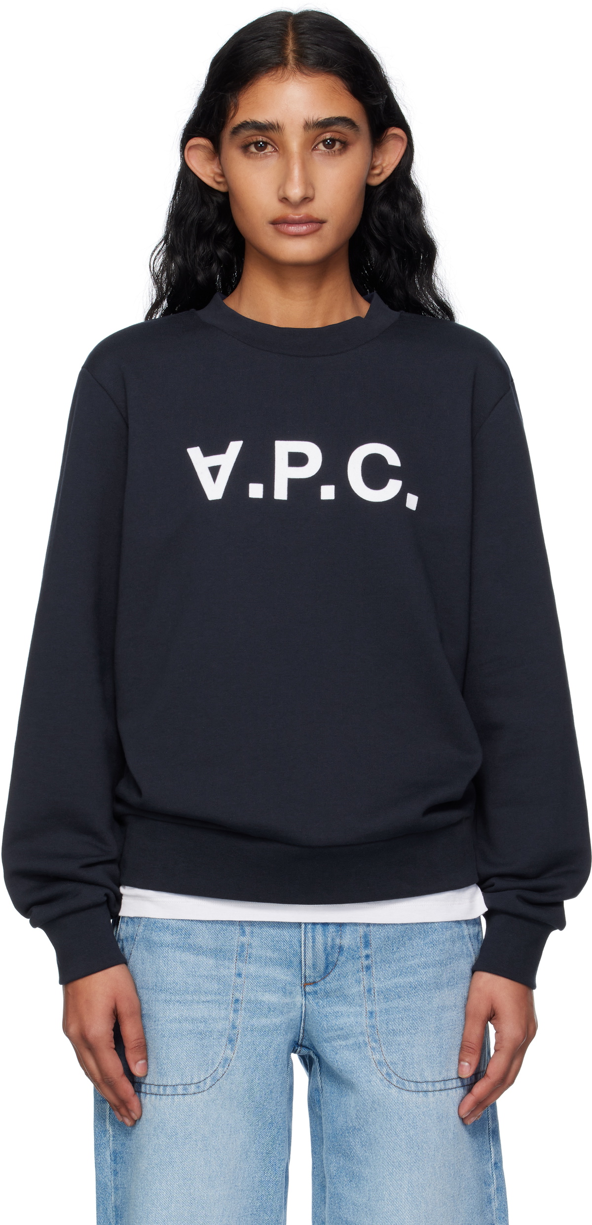 A.P.C. Navy Standard Grand 'VPC' Sweatshirt