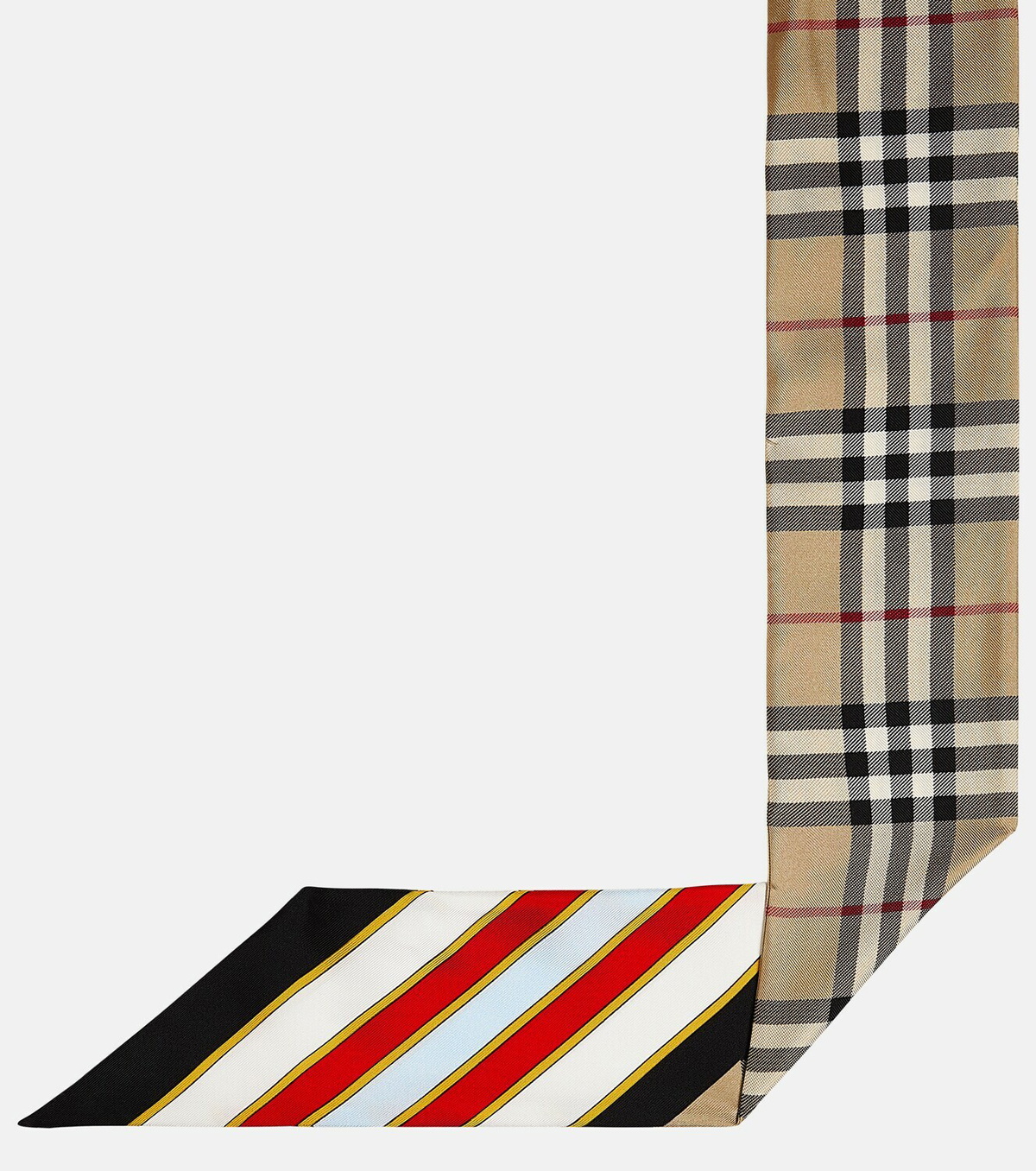 Burberry Skinny checked silk scarf Burberry