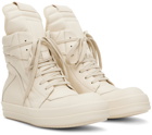 Rick Owens Off-White Geobasket Sneakers