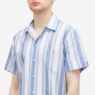 Polo Ralph Lauren Men's Stripe Vacation Shirt in White Blue